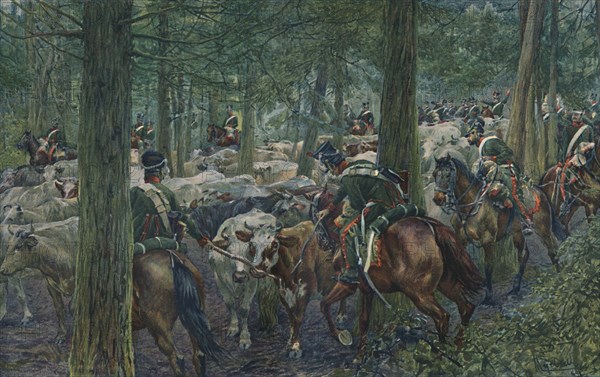 'Marbot's Soldiers Foraging On the Retreat', 1896. Artist: Unknown.