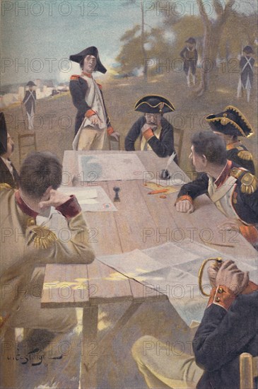 'Bonaparte Explaining His Plan for the Taking of Toulon, 1793', (1896). Artist: Unknown.