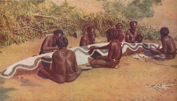 'Totemistic Ritual Among the Australian Blacks', c1935. Artist: Macmillan Publishers.