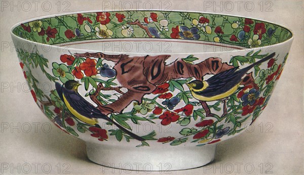 'Chinese Porcelain Bowl. Famille Verte. Period of K'Ang Hsi, 1662-1722', (1928).  Artist: Unknown.