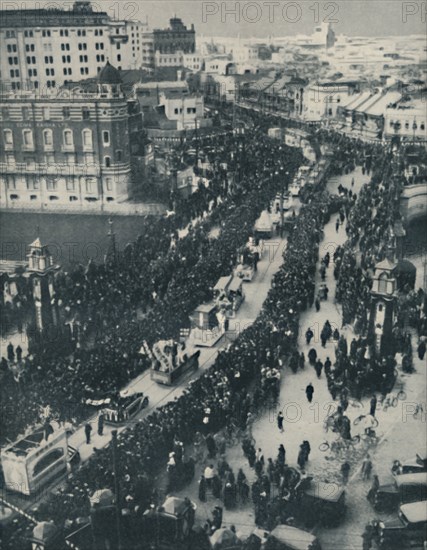 'Celebrating the Birth of the New Tokyo with Processional Rites', c1935. Artist: Wide World Photos.