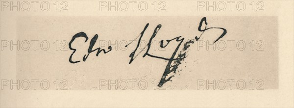 'Signature of Edward Lloyd, 1712', (1928). Artist: Unknown.