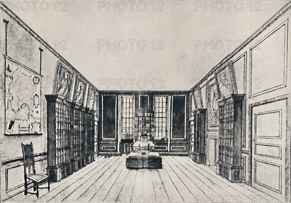 'View Towards the Thames in Samuel Pepys's Library, York Buildings', 1928. Artist: Unknown.