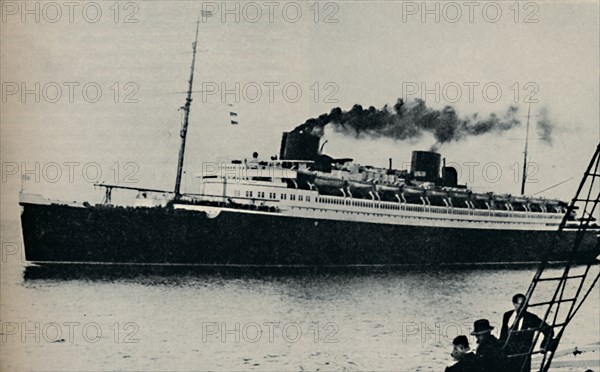 'Bremen: Germany's Candidate for the Speed Championship at Sea', c1935. Artist: Unknown.