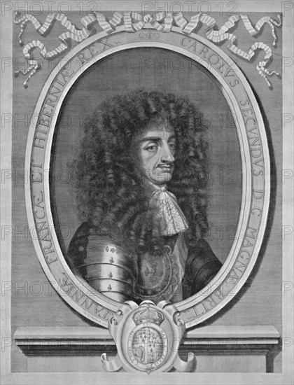 'Portrait of Charles II', c1660-1685, (1928). Artist: William Sherwin.