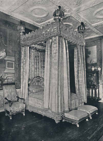 'The King's Bedroom at Knole. Bedstead Made for James I', 1928. Artist: Unknown.