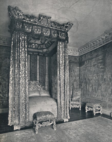 'The Venetian Ambassador's Rom at Knole. The Bedstead Made for James I, The Chair and Stools of the  Artist: Unknown.