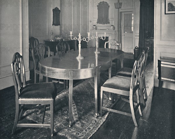 'Hepplewhite Mahogany Dining-Room Furniture', (1760-1770)', 1928. Artist: Unknown.