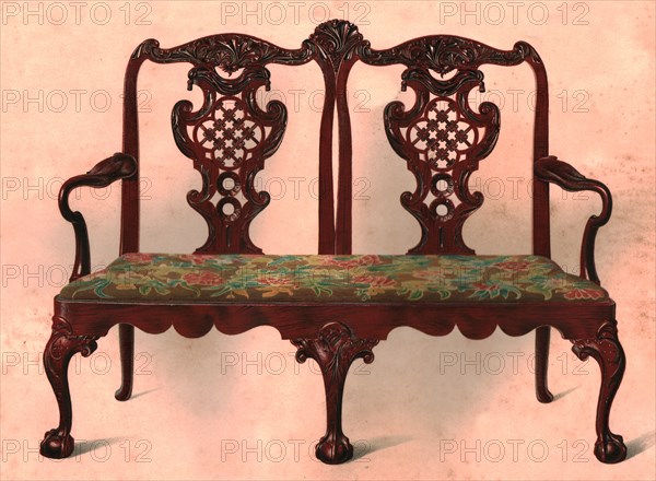 Settee, 1906. Artist: Shirley Slocombe.