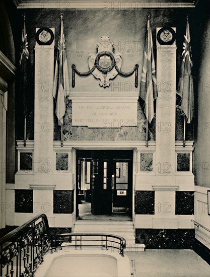 'Lloyd's War Memorial', 1928. Artist: Unknown.