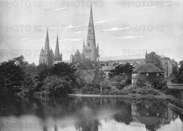 'Lichfield Cathedral', c1896. Artist: Valentine & Sons.