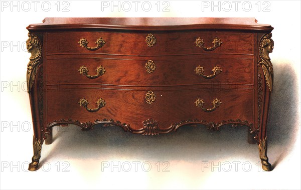 Mahogany commode, 1906. Artist: Shirley Slocombe.