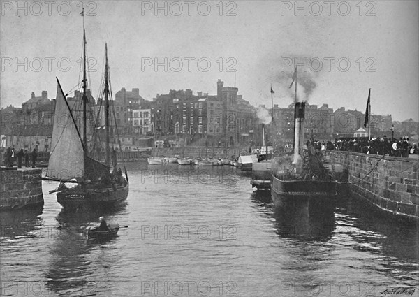 'The Harbour, Bridlington Quay', c1896. Artist: JW Shores.