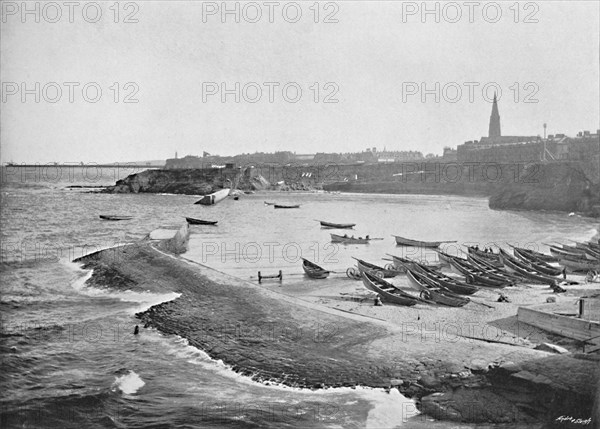 'Cullercoats Bay, Tynemouth', c1896. Artist: M Aunty.