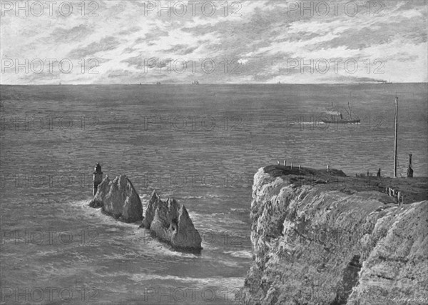 'The Needles, Isle of Wight', c1896. Artist: Poulton & Co.