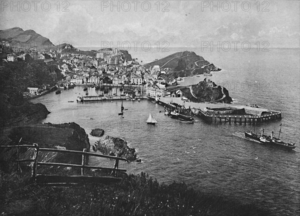 'Ilfracombe, from Hillsborough', c1896. Artist: ED Percival.