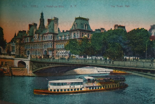 The Hôtel de Ville, Paris, c1920. Artist: Unknown.