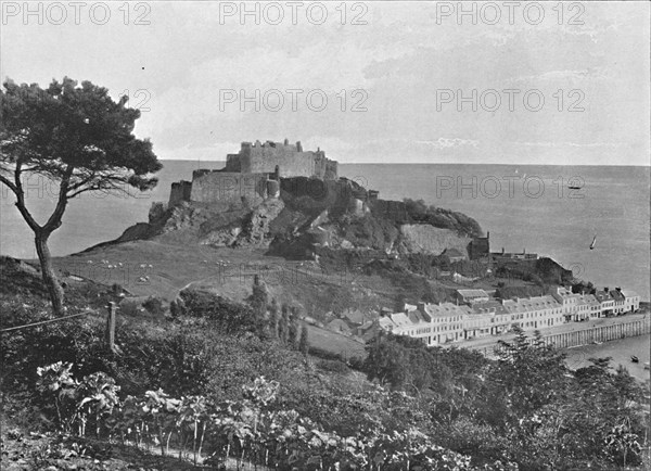 'Mont Orgueil Castle, Jersey', c1896. Artist: Carl Norman.