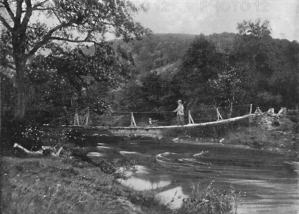 'The Shaky Bridge, Llandrindrod Wells', c1896. Artist: Hudson.