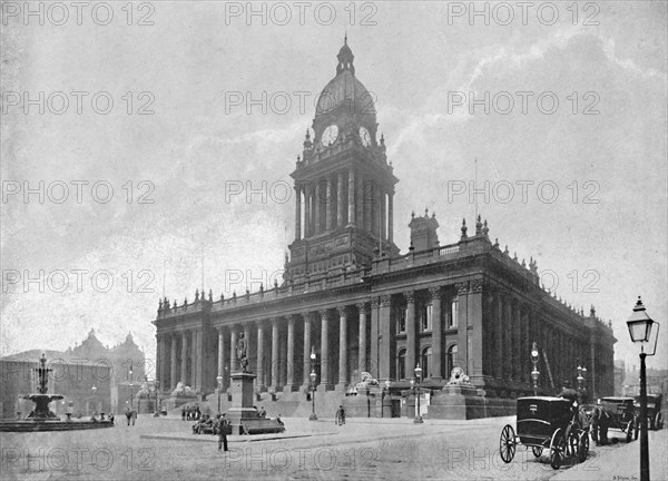 'The Town Hall, Leeds', c1896. Artist: Hudson.