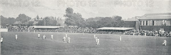 'University Cricket Match at Lord's', c1896. Artist: Russell & Sons.
