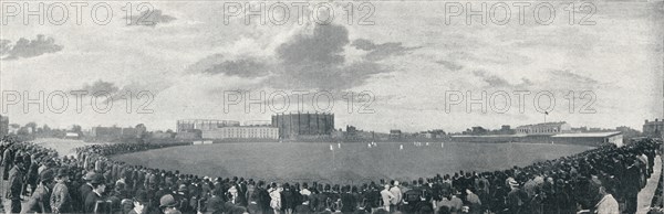 'Surrey and Australians Cricket March at Kennington Oval', c1896. Artist: E Hawkins and Co.