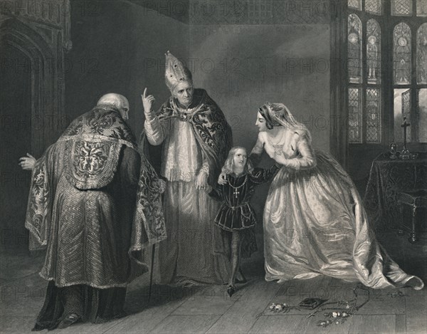 'Queen Elizabeth and the Duke of York. (King Richard III)', c1870. Artist: H Robinson.