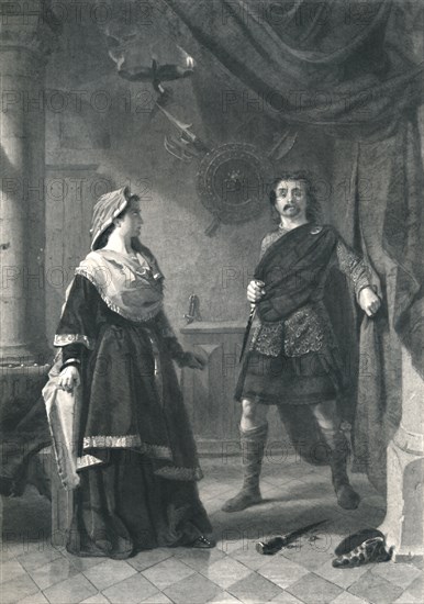 'Macbeth', c1870. Artists: Alexander Keith Johnston, Charles W Sharpe.