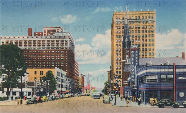 'Broadway Looking East', 1942. Artist: Caufield & Shook.