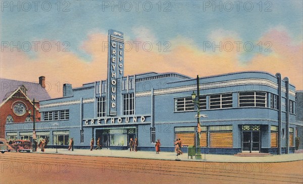 'Greyhound Bus Terminal', 1942. Artist: Caufield & Shook.