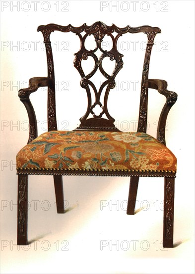 Mahogany chair, 1906. Artist: Shirley Slocombe.