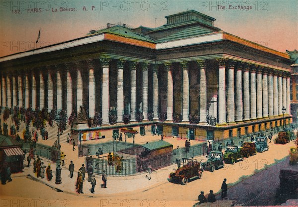 La Bourse, Paris, c1920. Artist: Unknown.