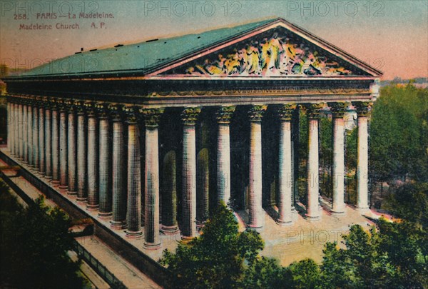 L'église de la Madeleine, Paris, c1920. Artist: Unknown.