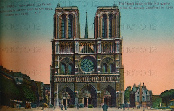 Notre-Dame Cathedral, Paris, c1920. Artist: Unknown.