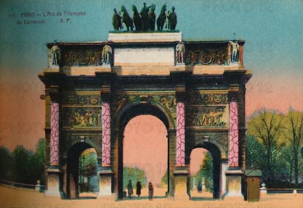 The Arc de Triomphe du Carrousel, Paris, c1920. Artist: Unknown.