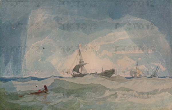 'A Dismasted Brig', 1923. Artist: John Sell Cotman.