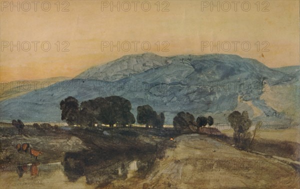 'Rocky Landscape, Sunset', 1923. Artist: John Sell Cotman.