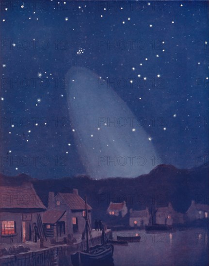 'The Mysterious Cone of the Light in the Sky', 1935. Artist: Unknown.