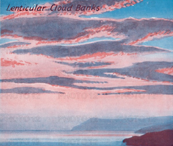 'Lenticular Cloud Banks - A Dozen of the Principal Cloud Forms In The Sky', 1935. Artist: Unknown.