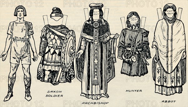 'The Gallery of British Costume: The Dress of Danes & Later Anglo-Saxons', c1934. Artist: Unknown.