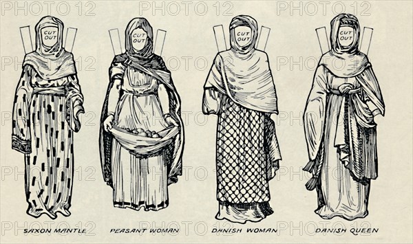 'The Gallery of British Costume: The Dress of Danes & Later Anglo-Saxons', c1934. Artist: Unknown.