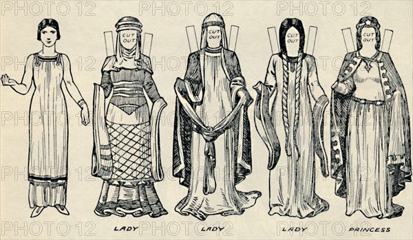 'The Gallery of British Costume: The Dress People Wore in Norman Times', c1934. Artist: Unknown.