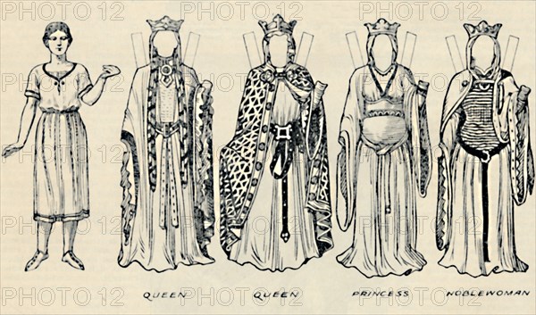 'The Gallery of Historic Costume: The Dresses Worn in the Days of Richard I', c1934. Artist: Unknown.