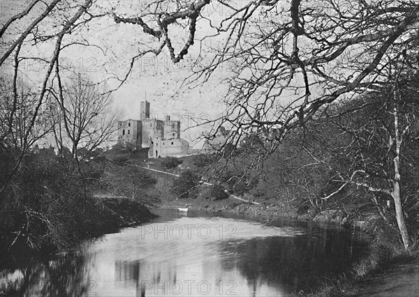 'Warkworth Castle', c1896. Artist: M Aunty.