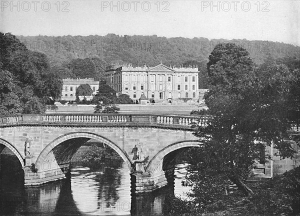 'Chatsworth House', c1896. Artist: Valentine & Sons.