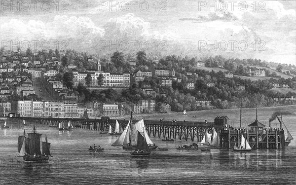 Ryde, Isle of Wight, 1855. Artist: George Brannon.