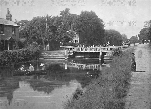 'Sonning Lock: On the Thames', c1896. Artist: GW Wilson and Company.