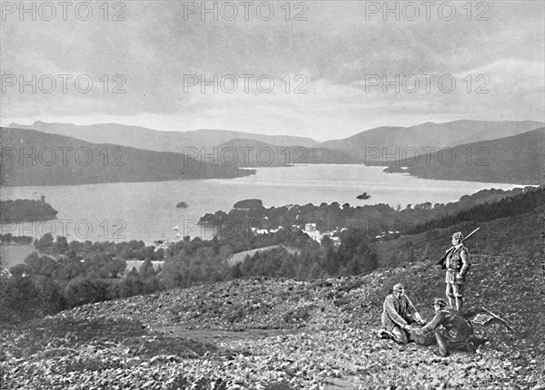 'Windermere and Bowness, from Brantfell', c1896. Artist: Green Brothers.