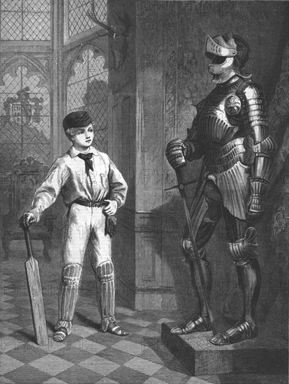 'What a jolly Wicket Keeper he would make', 1875. Artist: Unknown.