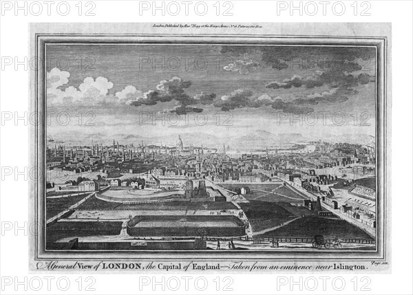'A General View of London, the Capital of England', c1780. Artist: Page.